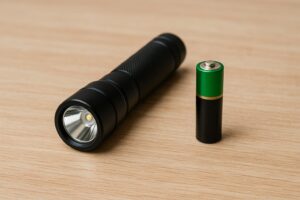 懐中電灯と乾電池