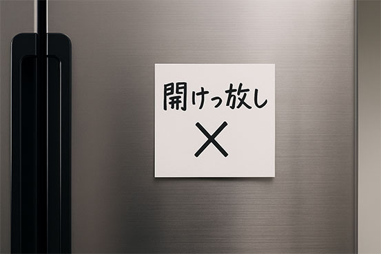 冷蔵庫開けちゃダメ